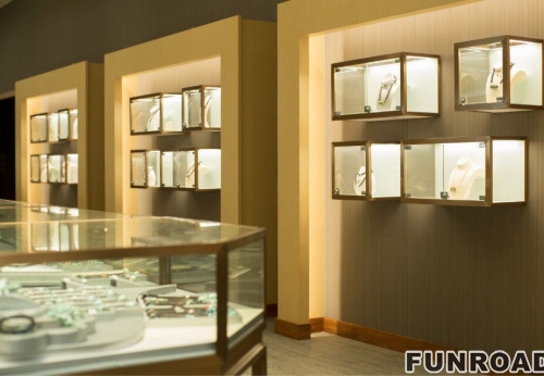 不锈钢珠宝展柜柜台首饰店室内设计