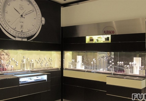 欧洲手表店展示柜案例效果图