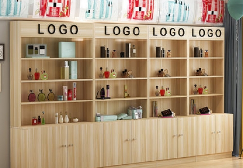韩式美容院化妆品展示柜设计效果图